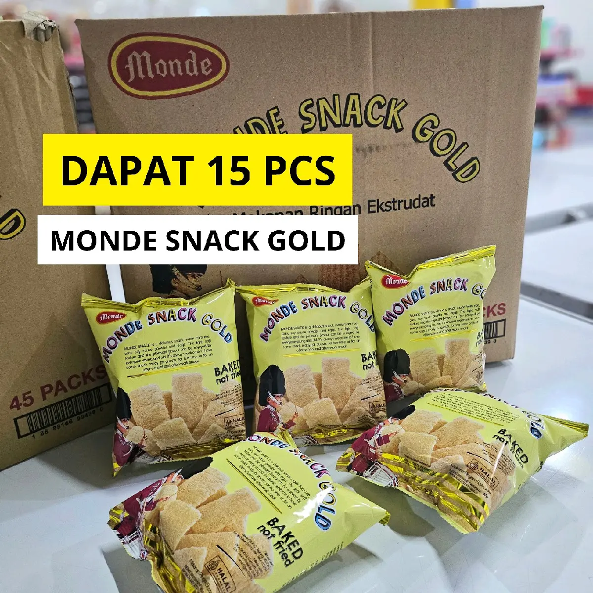 MONDE SNACK GOLD 15 PCS MURAH