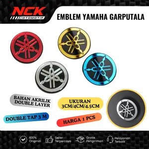 Emblem logo Yamaha Timbul Garputala 3D Akrilik Motor Variasi NMAX Mio Xmax Aerox Rxking
