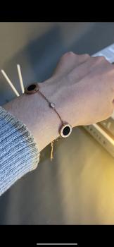Product Review of Gelang Rantai Pecah Kopi Bulat Moon Bracelet Titanium Perhiasan from A**7 0