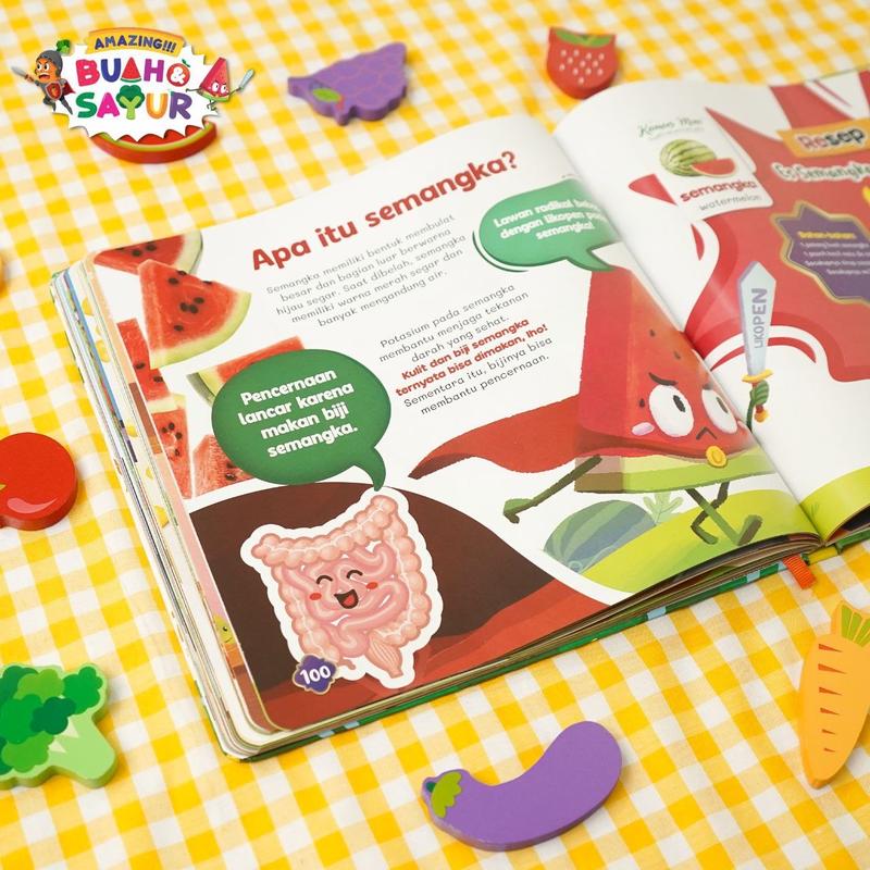 Product Introduction of Buku Anak - Buah dan Sayur - Amazing!!! Buah & Sayur - Buku Ensiklopedia Anak Usia 5+ - Visi Mandiri - Hardcover Books 15