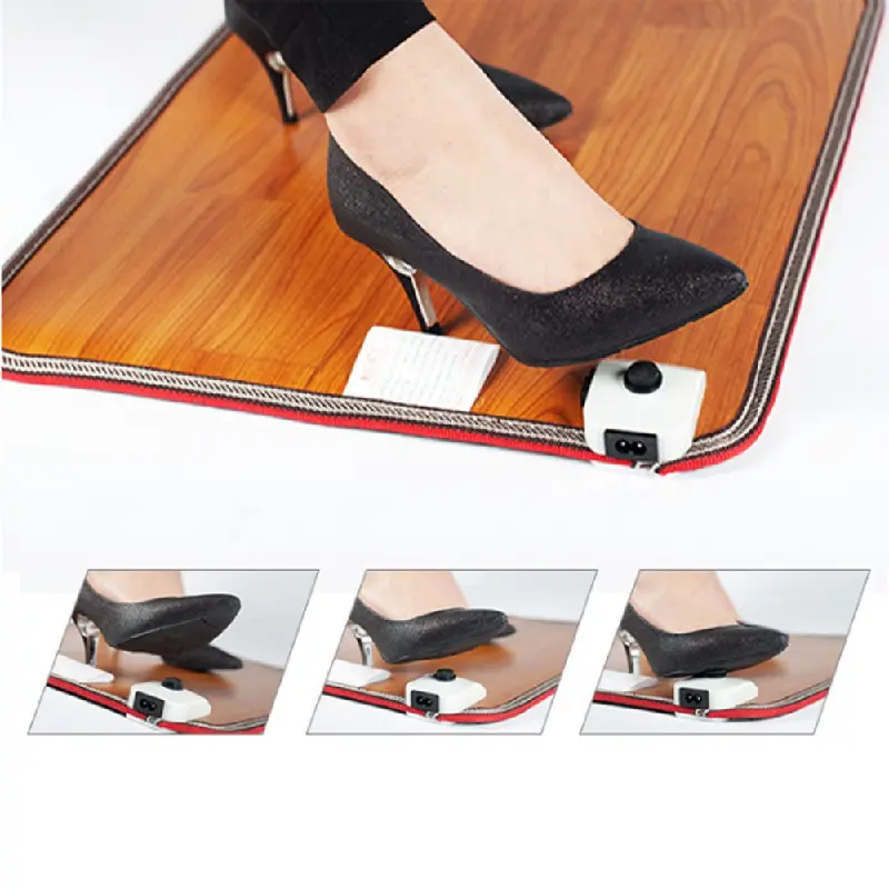 SF-1,Leather Heating Foot Mat Warmer Electric Heating Pads Waterproof Feet Leg Warmer Carpet Thermostat Warming Tools