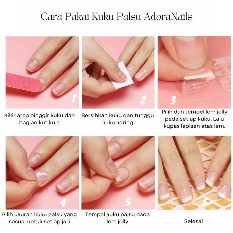AdoraNails - [Koleksi Cat Eye 30 pcs] [NO BOX GRATIS LEM JELLY] Kuku Palsu / Kuku Palsu Cat Eye / Nail Art Daily Elegan Model Baru 30 pcs dan Lem Jelly untuk Wisuda Wedding Acara Cat Tangan Polish Tempel 4