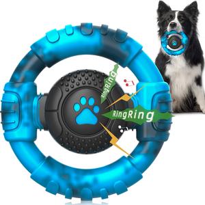 強い噛み癖の犬向け噛むおもちゃ — 耐久性の高いナイロンとゴムで作られた、破壊しにくい犬用おもちゃ。頑丈な犬用おもちゃで、音声操作付き、長持ちして愛犬を忙しなく楽しませてくれます。