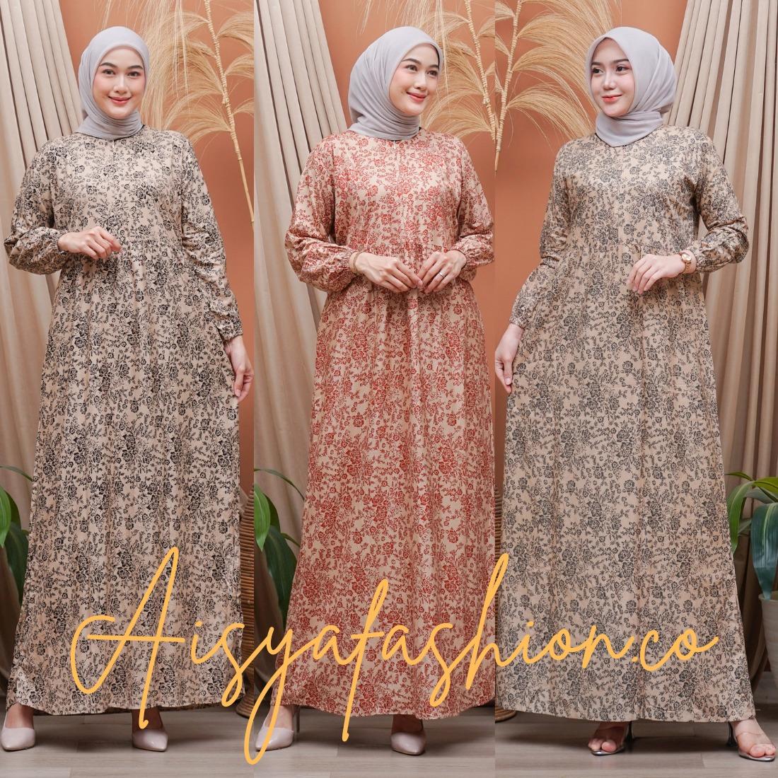 Aisya Gamis Rayon//Daster Rayon Premium Motif Bunga All Size Pb 135 Ld 110 Aisya Gamis Rayon//Daster Rayon Premium Motif Bunga All Size Pb 135 Ld 110