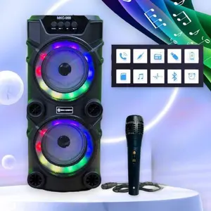 SPEAKER BLUETOOTH BASS BESAR MKC KIMISO-999 MIKROFON NIRKABEL K LAGU PLAZA TARI LENTERA LAMPU BLUETOOTH GANDA 6,5x2 -INCH OUTDOOR LABORATORY TIE BOX SUARA BESAR