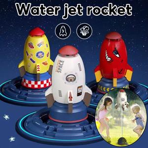 Water launch flying rocket outdoor children's mini fountain sprinkler toy Mainan Kanak
