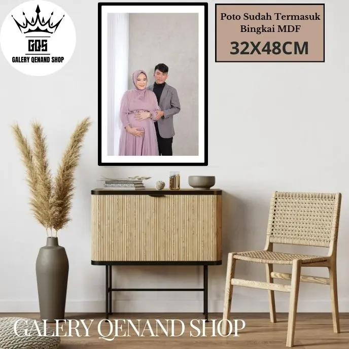 CETAK FOTO UKURAN 24R(32X48) SUDAH DI BINGKAI MDF 004 Frame