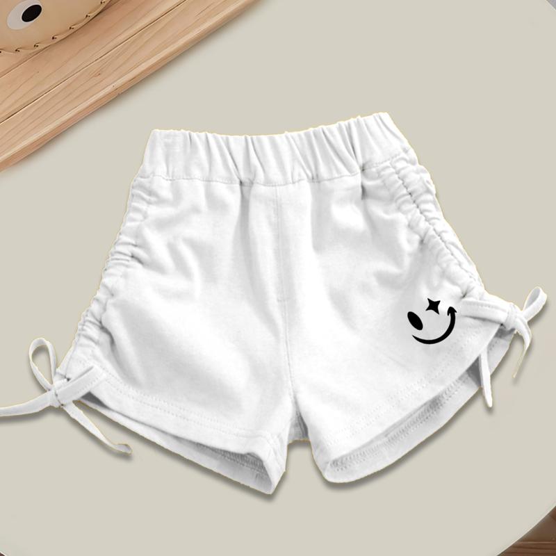 Shortpants Anak-Anak / Celana pendek Katun anak perempuan / cewe Motif Tali Serut usia untuk 1-12 tahun 2