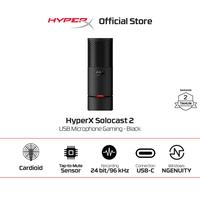 Gambar HyperX Microphone Gaming SoloCast 2 USB C  - Black Podcast Streaming Condenser Mic Original - Solocast 2 Black dari HyperX Indonesia Kota Administrasi Jakarta Utara 1 Tokopedia