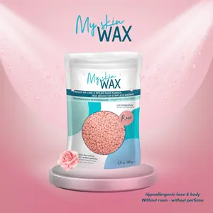 MYSKINWAX / Hard Wax Beans  / Hypoallergenic / Untuk Kulit Sensitif / Depilatory Wax Beans / Pencabut Bulu / Penghilang Bulu / Perontok Bulu tanpa Strip ( 100 gr ) Premium Natural Depilatory Wax Body Hair