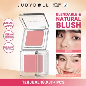 [BEST SELLER] Judydoll Blush Powder - Blush ungu cool Tone, perona pipi natural untuk daily, mudah di blend dan tahan lama
