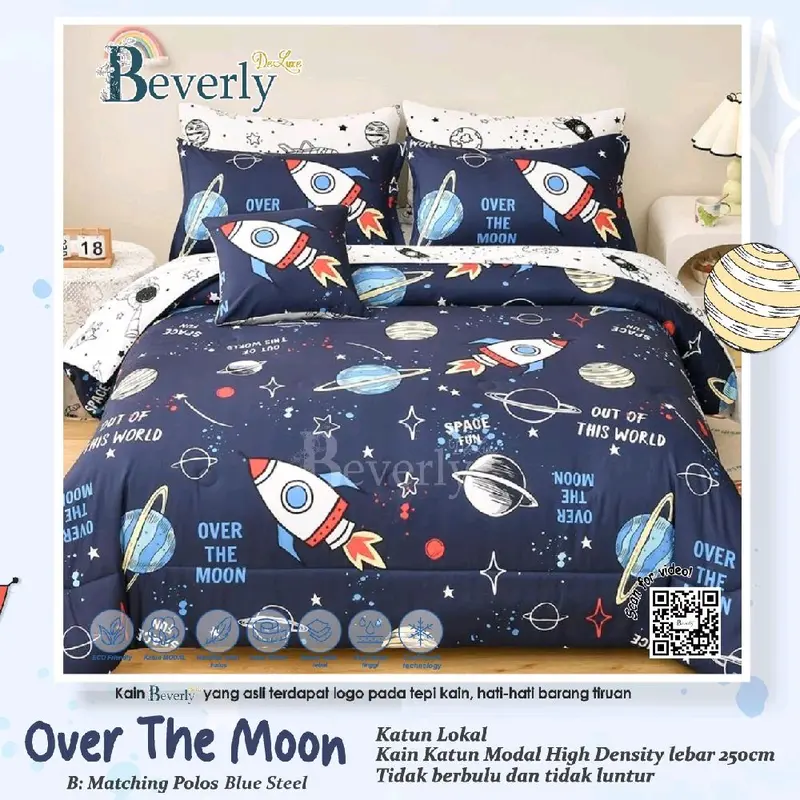 Bedcover Set Motif Terbaru Katun Star Anak Ukrn 160x200 - 200x200 4