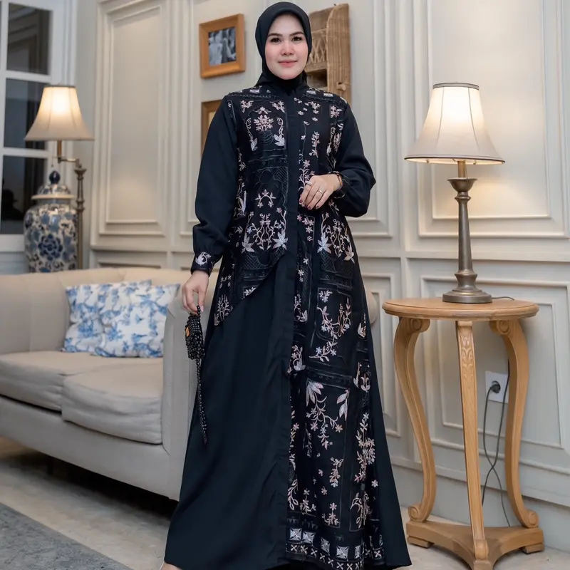Zahra Dres Big size M032 Casual Wanita Baju  Pesta 2
