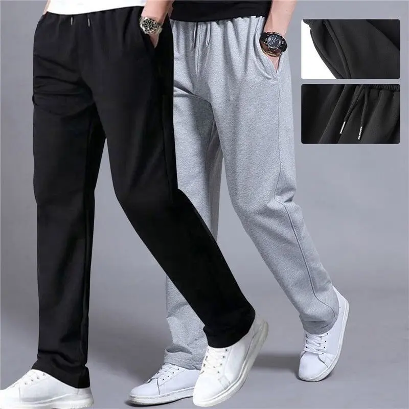 Celana Training Pria / Wanita Dewasa Panjang Unisex Kain Cepat Kering Pants Dingin Sweatpants Trening Training Jogging 4