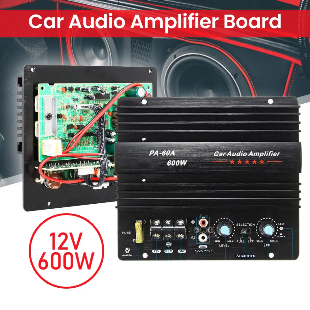 COD Ancomfu Mono Car Audio Amplifier Board Subwoofer Bass Module 600W - PA-60A Terbaru