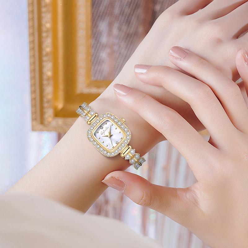 Product Introduction of V006 Little Jin Sui Fangshen Luxury Waterproof Quartet  Watch 1