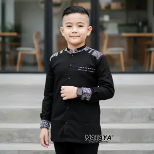 NATAYA Baju Koko Anak Laki-Laki Usia 5-14 Tahun Bahan Halus Dan Nyaman