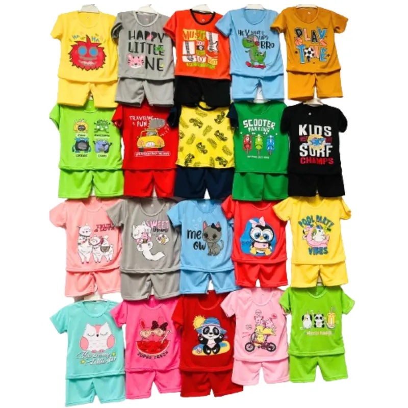 PAKET 10 SETEL Setelan Anak Laki Laki Perempuan Baju Stelan Kaos Cowok Cewek Lengan Celana Pendek 4 5 Tahun Viral Parsel Baseball Distro Labubu Tung Tung Tung Sahur Anomali Motif Kode 12 Fashion 0