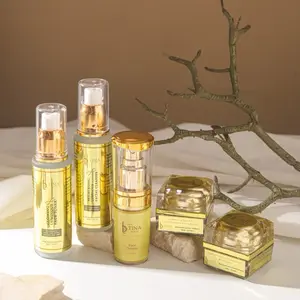 [SKINCARE ISI 5 COMPLETE] SKINCARE GOLD SULTAN TINA BEAUTY(DAY CREAM+NIGHT CREAM+FACE TONER+FACIAL WASH+FACE SERUM)