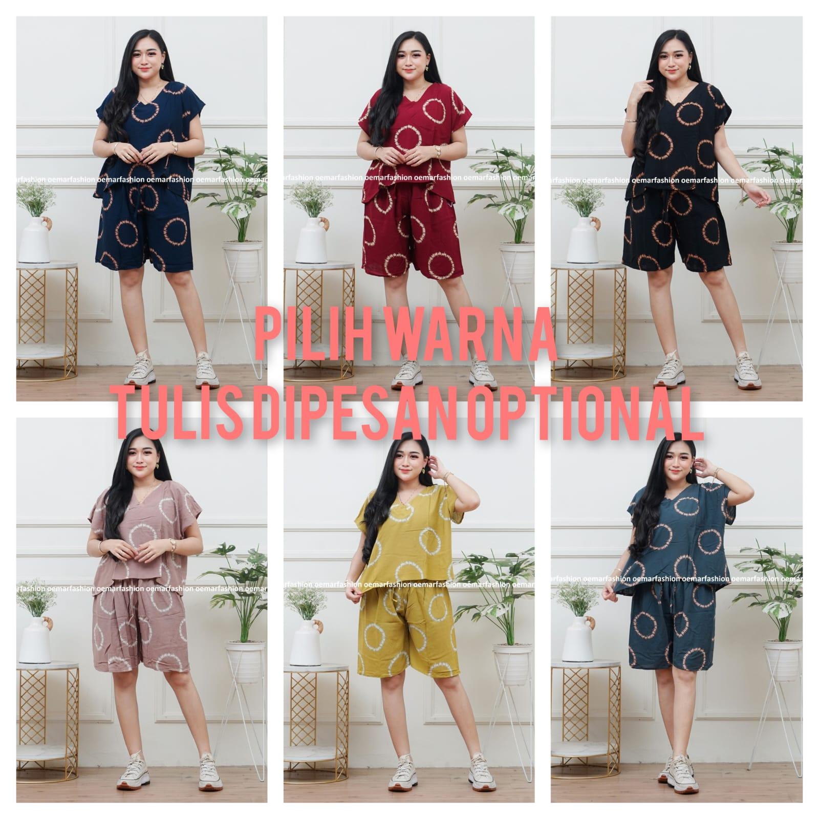 PAKET HEMAT || SETELAN CELANA SUPER JUMBO || MOTIF CINCIN || PAKET 3 PCS || LD 120 || BB 45-85