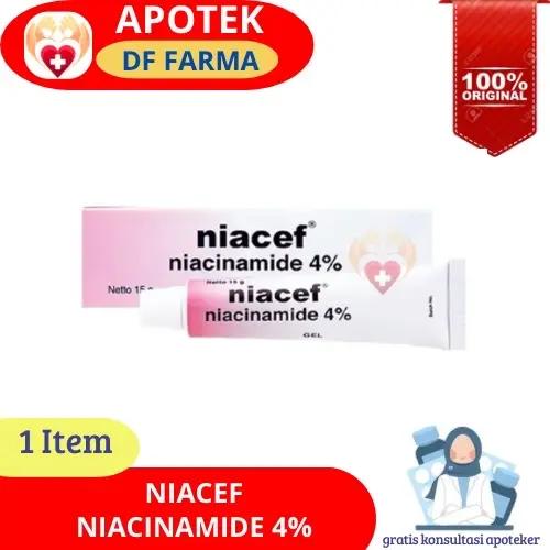 NIACEF NIACINAMIDE 4% Gel 15gr - Mengatasi Jerawat dan Mencerahkan 0