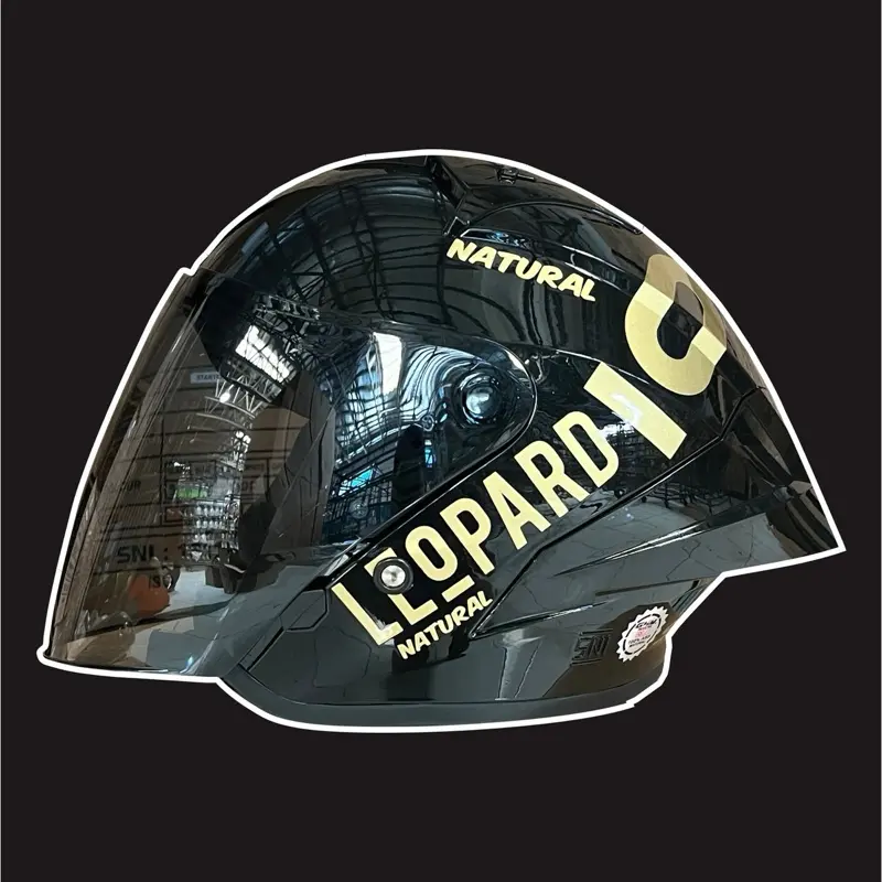 HELM X7 STARTEX MOTIF LEOPARD Motorcycle 0