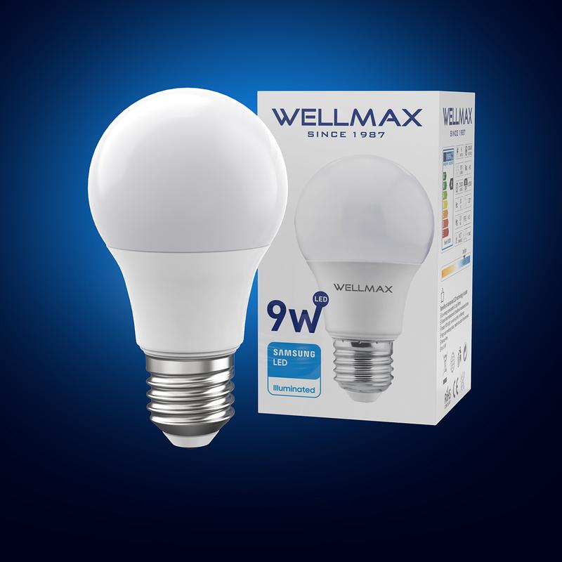 Mua 1 Tặng 1 Đèn LED WELLMAX E27 Thế Hướng 8 6500K Ánh Sáng Ban Ngày