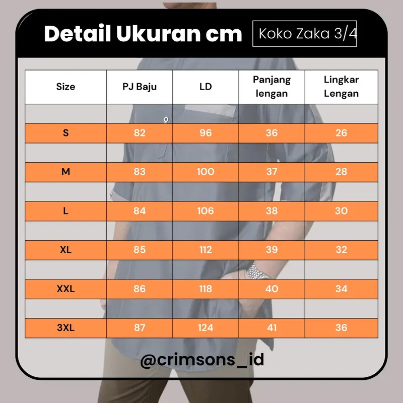 Koko Zaka Tiga per Empat + Kurta Katun Toyobo Muslim Baju 4