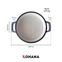 Gambar Kohana Enamel Cast Iron Braiser&Grill 26cm dari Kohana Indonesia Kota Administrasi Jakarta Utara 5 Tokopedia