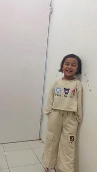Product Review of Masyken Setelan Sweater Anak Perempuan Crop Top Usia 1-6 Tahun Bayi Parsel TPE Beige from W**e y**g (**🎀 3