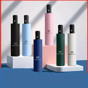 PAYUNG LIPAT OTOMATIS ANTI UV POLOS PREMIUM BERBAGAI WARNA.