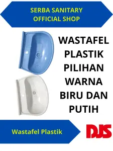 Wastafel Plastik Murah dengan Pilihan Warna Biru dan Putih
