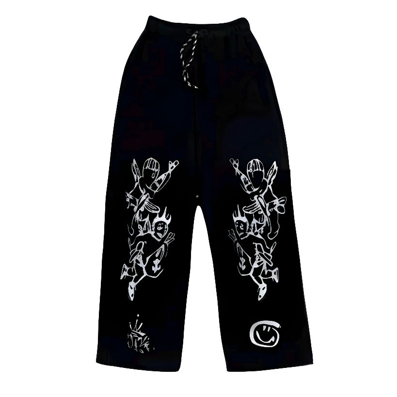 Celana Panjang Skena Gombrang Anak Usia 8-12 Tahun - Celana Stars Pants Anak Laki - Laki Unisex Gaya Terbaru - Jogger Celana Panjang Baggy Sweatpants Anak Terlaris