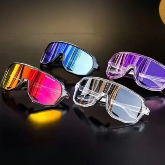 kacamata mendaki gunung Kacamata hitam pria dan wanita anti-UV dan anti-angin untuk bersepeda, lari, dan hiking sunglasses eyewear