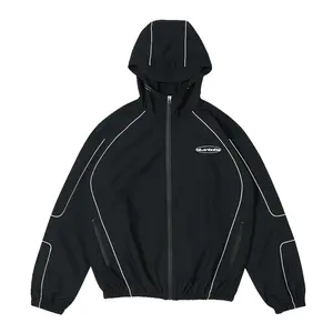 Bitsnbobs Gorpcore Jacket Reflective Davis Black