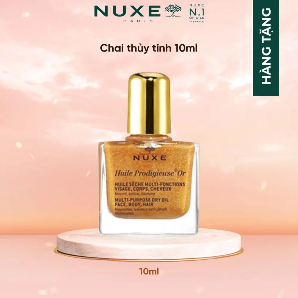 Dầu dưỡng khô ánh nhũ Nuxe Huile Prodigieuse Shimmering Dry Oil 10ml