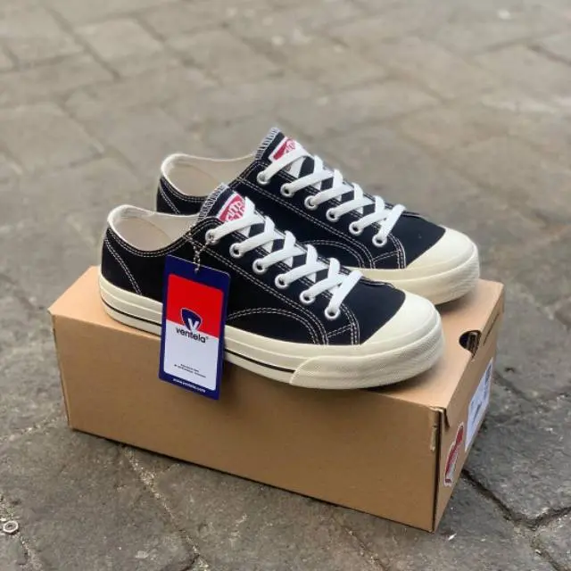 Sepatu Ventela Basic BN Black Natural Low Sepatu Ventela Classic / Sepatu Casual Pria / Wanita UNISEX sneakers sale 4