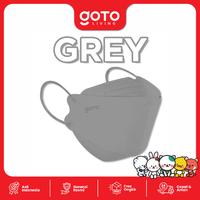 Gambar (Crazy Deal) Goto [COD] Eco Masker KF94 Earloop Face Mask Kesehatan KF94 4Ply Warna - GREY dari Goto Living Kota Tangerang 3 Tokopedia