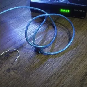 Kabel Data USB Male To Male 50 CM 150 CM / Cable Data Sambungan Network Biru Transparan