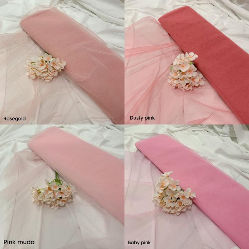 Kain Tulle / Tulle kaku / keras tile harga Per-Meter harga termurah untuk bungkus souvenir,rok tutu, aksesoris pernikahan, dekorasi pernikahan 5