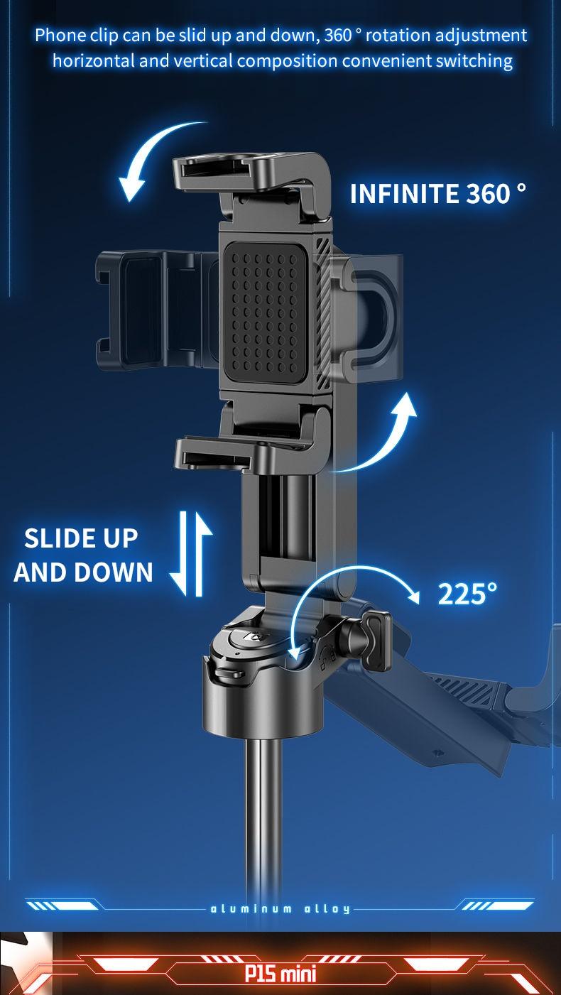 Product Introduction of ZIICOYO P15 Mini Travel Portable Shooting Assistant,Bluetooth Selfie Stick,Phone Tripod,Portable Mini Tripod,For Cellphone Android And Iphone,Suitable For Mobile Phone Photos/Selfies/Video Recording/Live Broadcast 32