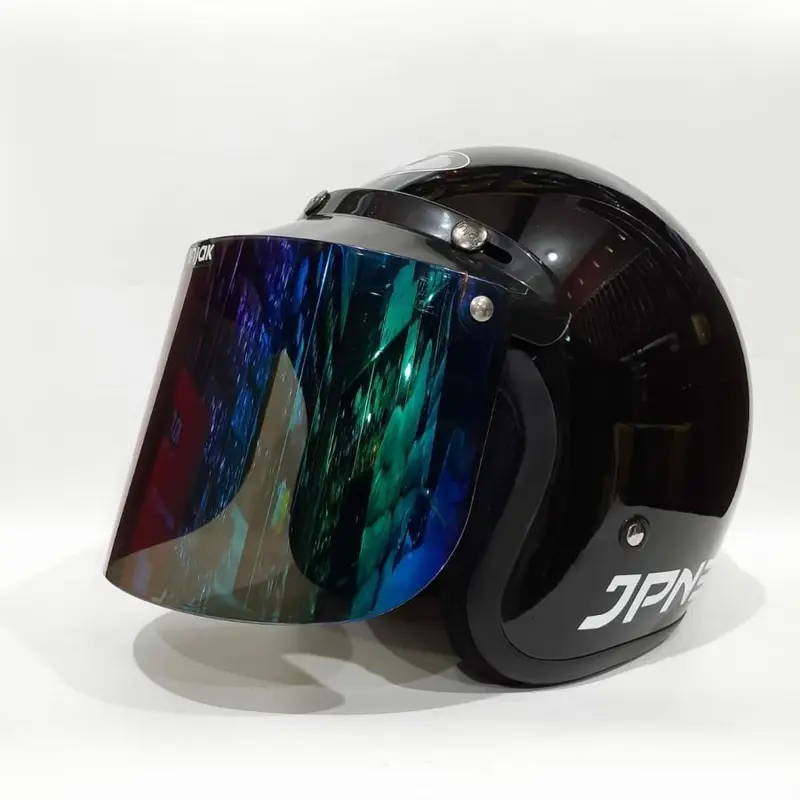 Helm JPN RETRO ARC Kaca Cembung / Datar | Helm Bogo Retro Untuk Pria dan Wanita Dewasa Original SNI 3