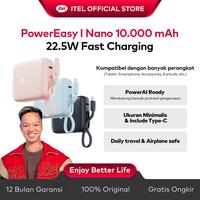 Gambar [Exclusive ToniCU] Itel PowerEasy Mini Power Bank 10000mAh, Pengisian Cepat 22.5W Teknologi POWER AI Kabel Type-C Dua Arah Ukuran Saku - Hitam dari itel Home ID Kota Administrasi Jakarta Barat 1 Tokopedia