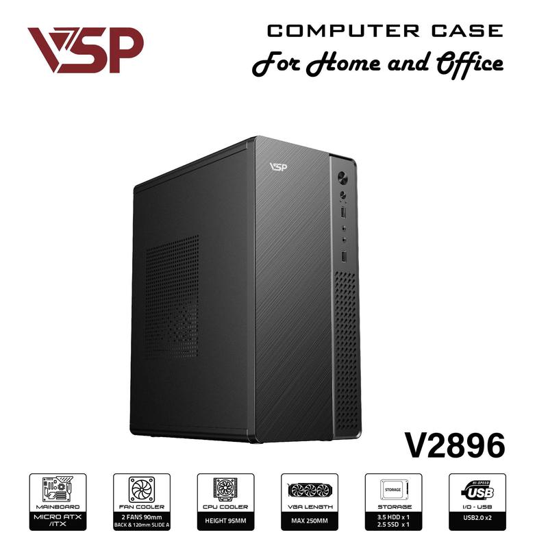 VỎ CASE MÁY TÍNH VSP V2820 & V2821 – Gọn Gàng , Tinh Tế, Tối Ưu Cho Văn Phòng Hiện Đại
