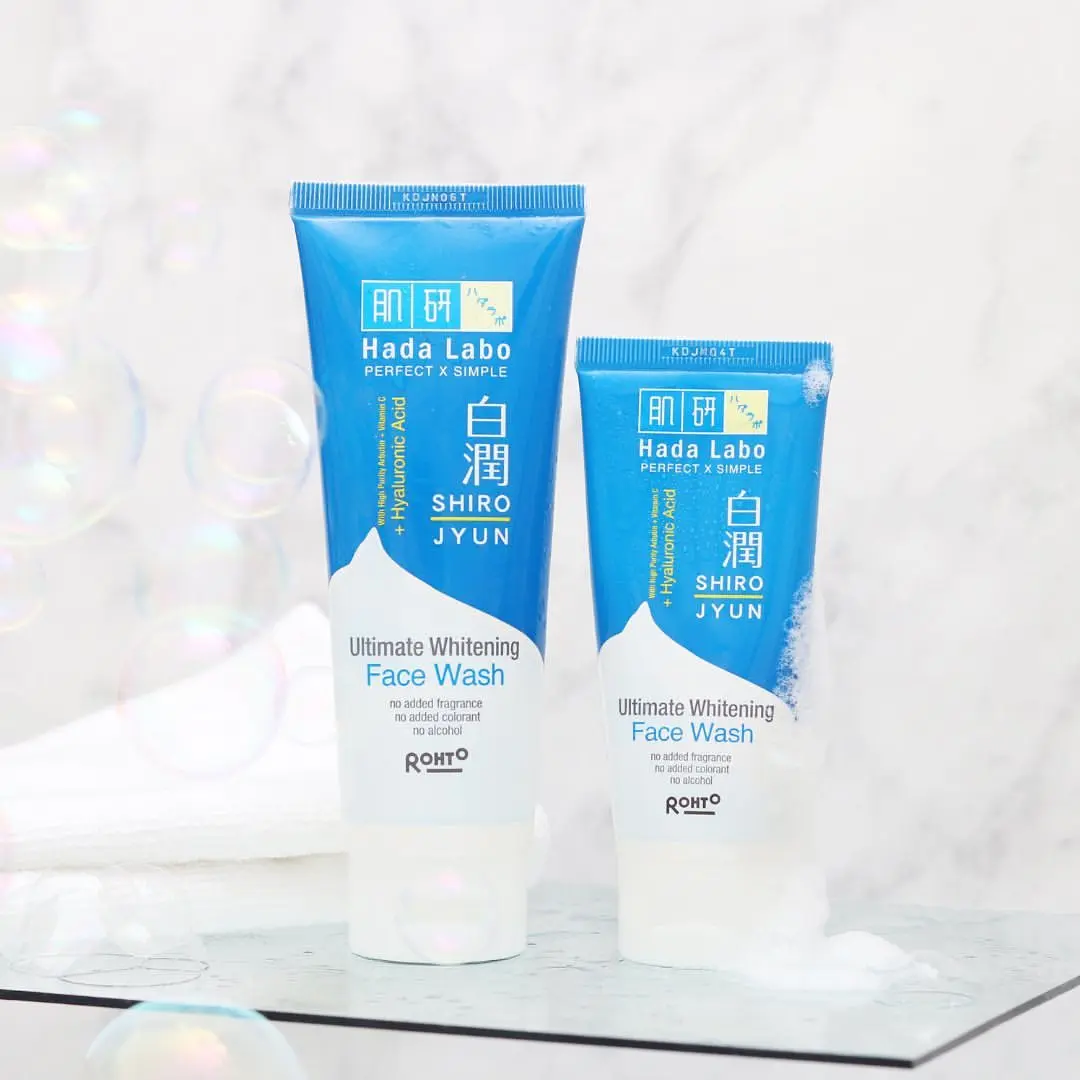 Hada Labo Shirojyun Ultimate Whitening Facial Wash 50gr 100gr Hadalabo Facewash Shorijyun