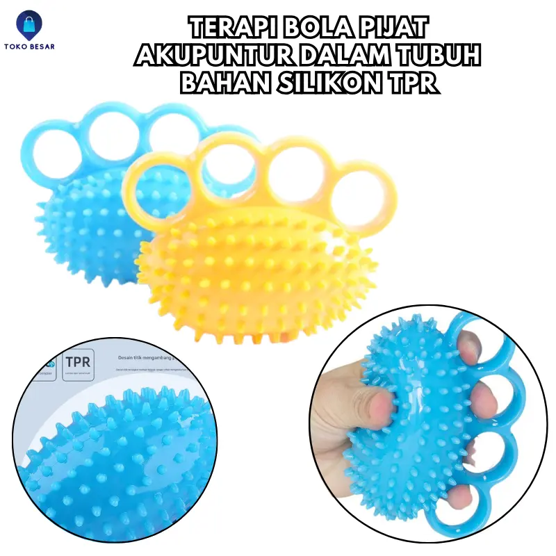Bola Duri Karet Remas Terapi Tangan Stroke Untuk Motorik Otot Tangan Hand Therapy Outdoor