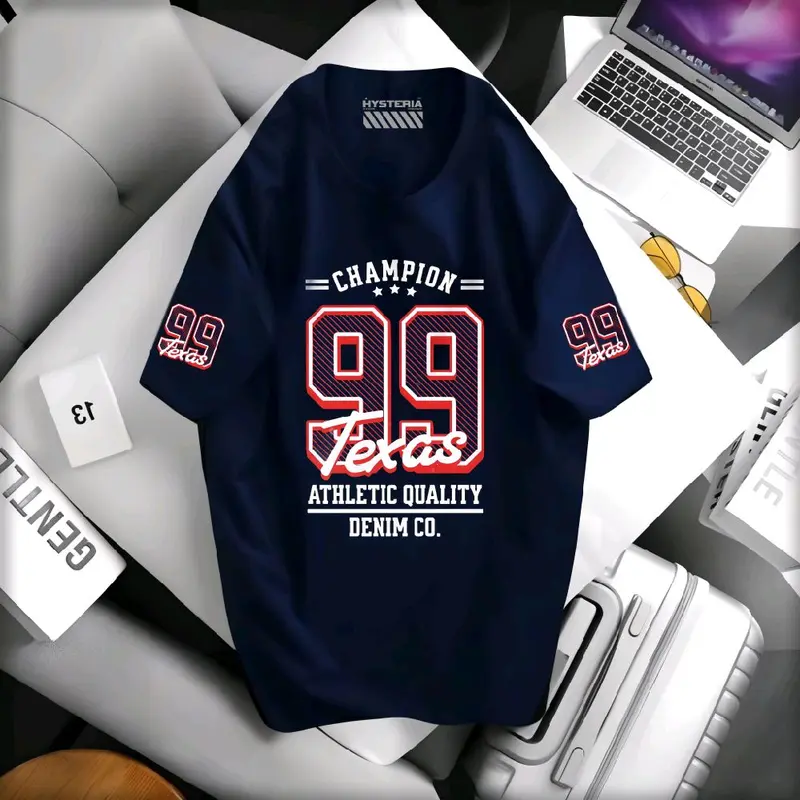 Kaos Distro Pria Baseball Enami 99 Lengan Pendek Unisex| Kaos Angka Lengan Pendek Keren Bahan katun Tebal Combed 20s Lembut Adem Serat halus Lembut Harga Distributor Bisa COD'AN cotton bajucowo baju cowok brand lokal ramadhan graphic shirt elegan 【l】 1