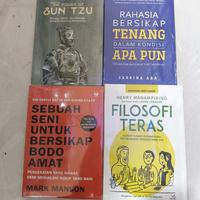 Gambar PAKET 4 BUKU SEBUAH SENI BERSIKAP BODO AMAT RAHASIA BERSIKAP TENANG DALAM KONDISI APA PUN THE POWER OF SUN TZU FILOSOFI TERAS dari BILAL BOOK STORE Kota Administrasi Jakarta Selatan 4 Tokopedia