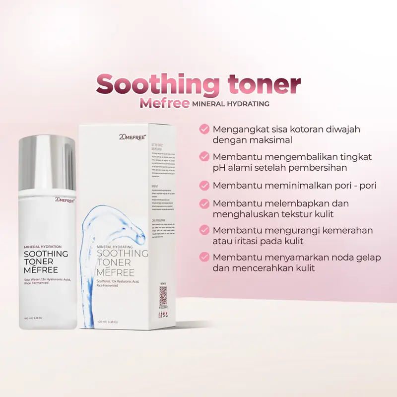 Renewal Duo Package - Salmon DNA Mefree +  Soothing Toner Mefree (Anti Aging Serum + Toner) - Mengangkat Sisa Kotoran di Wajah Pelembab Meminimalkan Pori-pori Mengencangkan Kulit Wajah Kering dan Berjerawat Memudarkan Kerutan Halus di Wajah 3