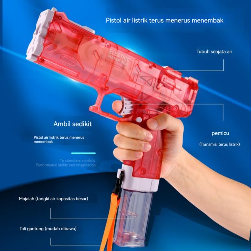 （COD) COOLFOX TOYS  Mainan anak laki-laki penyiram listrik anak-anak mainan air jarak jauh berkapasitas besar yang kuat 2